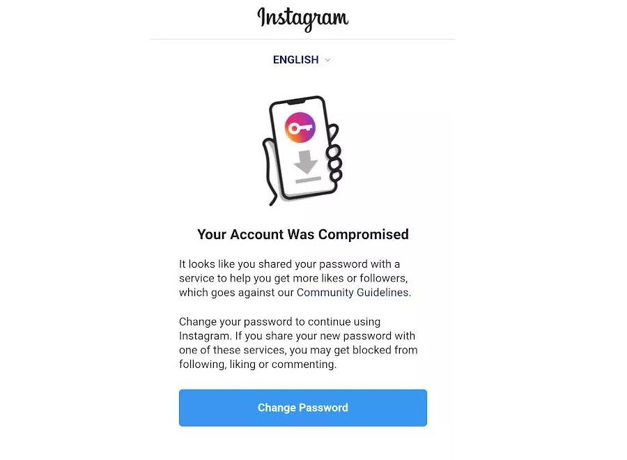مشکل اینستاگرام your account was compromised | راه حل این مشکل چیست؟