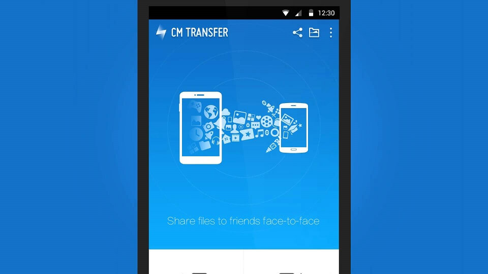 انتقال بی‌سیم فایل بین دو گوشی با اپلیکیشن‌ CM Transfer