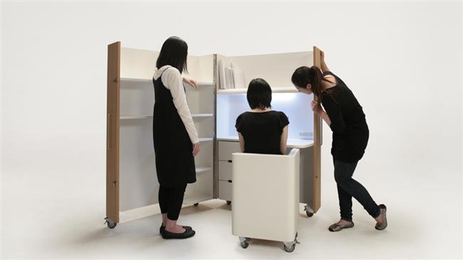 طراحان ژاپنی اتاقی تاشو ساخته‌اند که قابل حمل است