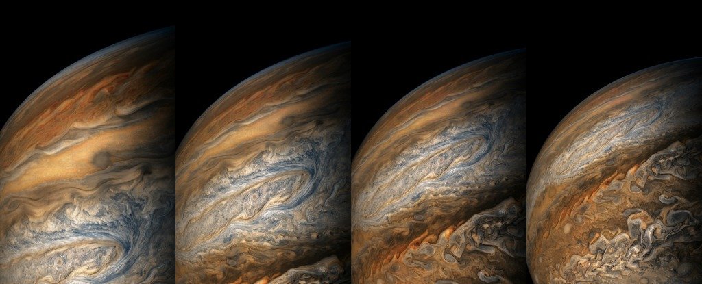 جدیدترین تصاویر کاووشگر Juno ناسا از مشتری