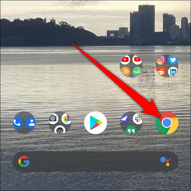 Android Click Chrome App