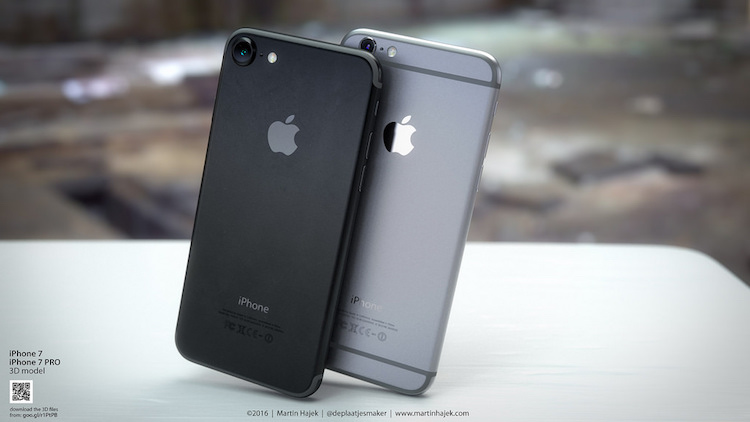 iPhone 7 Black Concept Full View