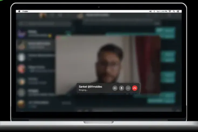 آموزش برقراری تماس صوتی یا تصویری واتساپ روی دسکتاپ