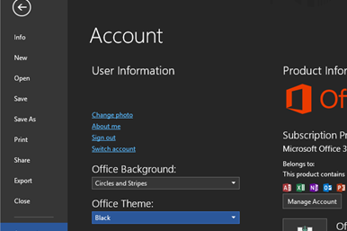 آموزش فعال سازی حالت شب یا Dark Mode در ورد (Word) | حالت شب در ورد