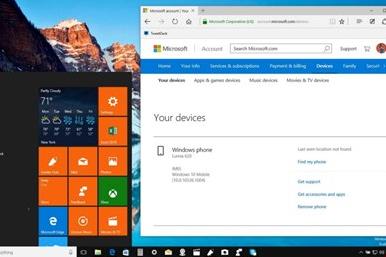 کنترل دستگاه های ویندوز 10 ، از طریق اکانت مایکروسافت