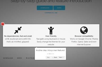 با Intro.js برای سایت خود و قابلیت هایش، راهنمای گام به گام بسازید