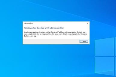 حل مشکل پیغام Windows has detected an IP address conflict ویندوز