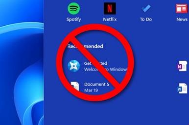 چگونه فایل ها و فولدر‌های Recent را در Start Menu ویندوز ۱۱ پنهان کنیم؟