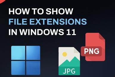 نحوه نمایش پسوند فایل‌ها در ویندوز 11