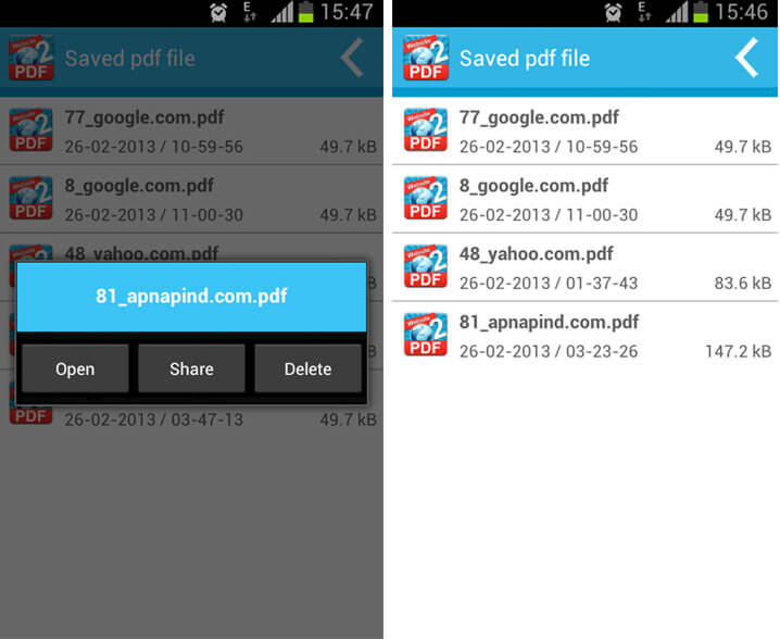 تبدیل صفحات وب به PDF