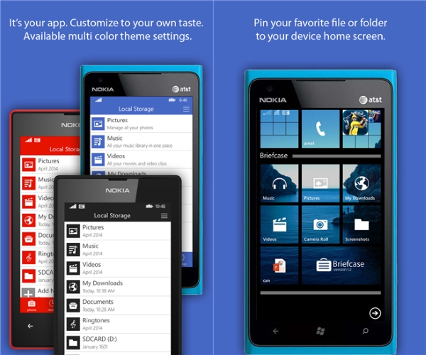 بررسی جامع فایل منیجر Briefcase؛ مدیریت فایل حرفه‌ای در ویندوزفون