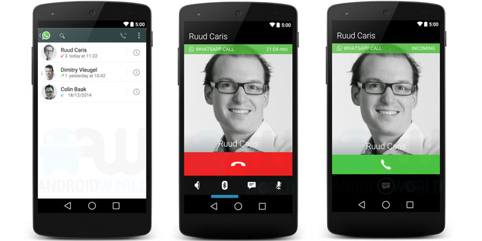 در واتس اپ تماس صوتی بگیرید