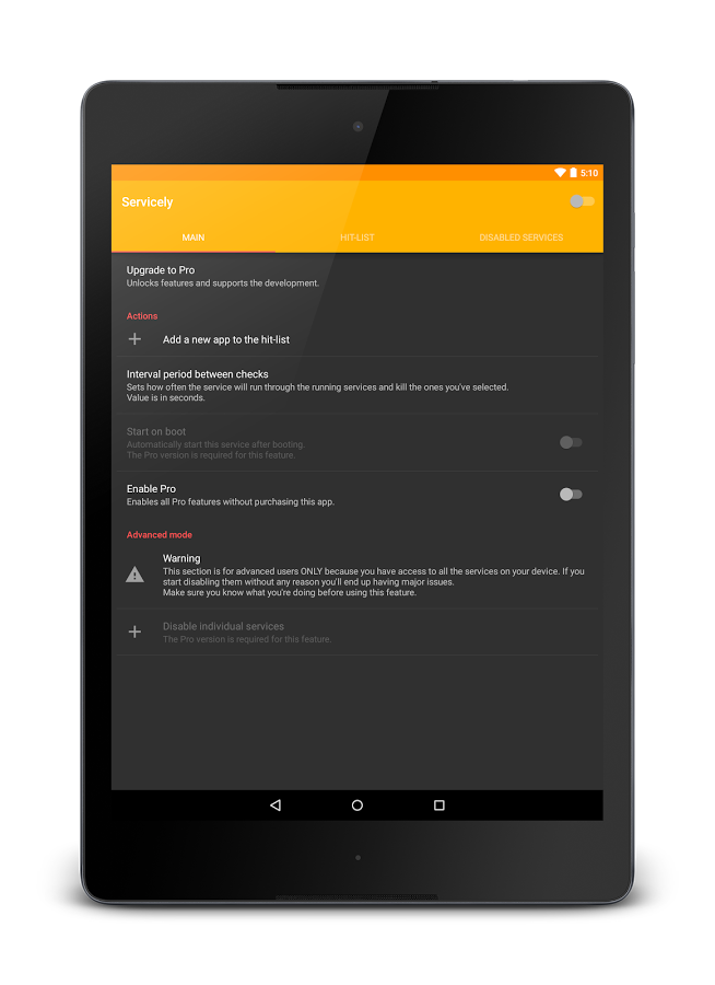 Servicely: اپلیکشنی برای جلوگیری از بروزرسانی خودکار برنامه ها