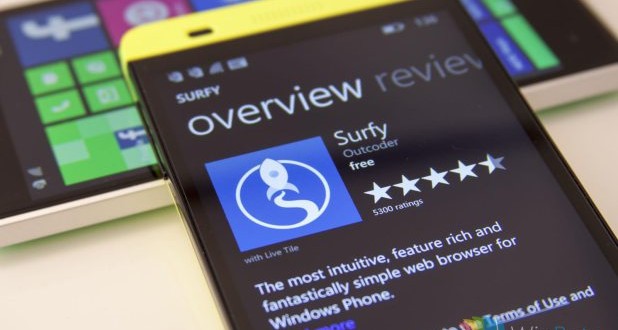 مرورگر Surfy برای وینفون رایگان است