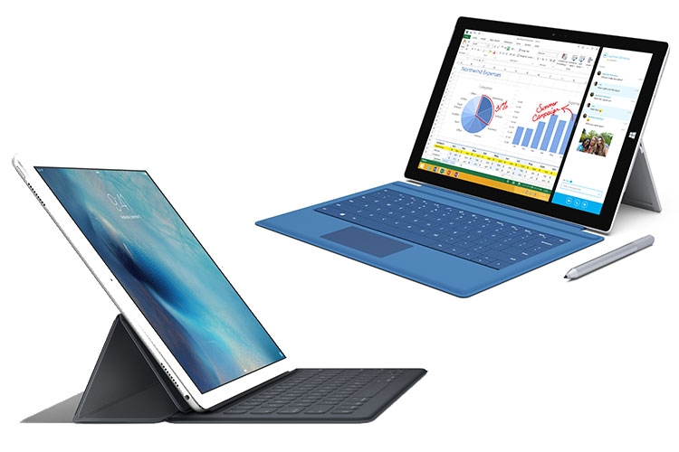 مقایسه مایکروسافت سرفیس پرو 3 با آیپد پرو