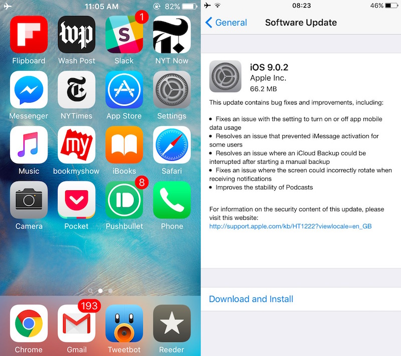 انتشار iOS 9.0.2 توسط اپل: رفع باگ‌های حیاتی و بررسی جزئیات آپدیت جدید