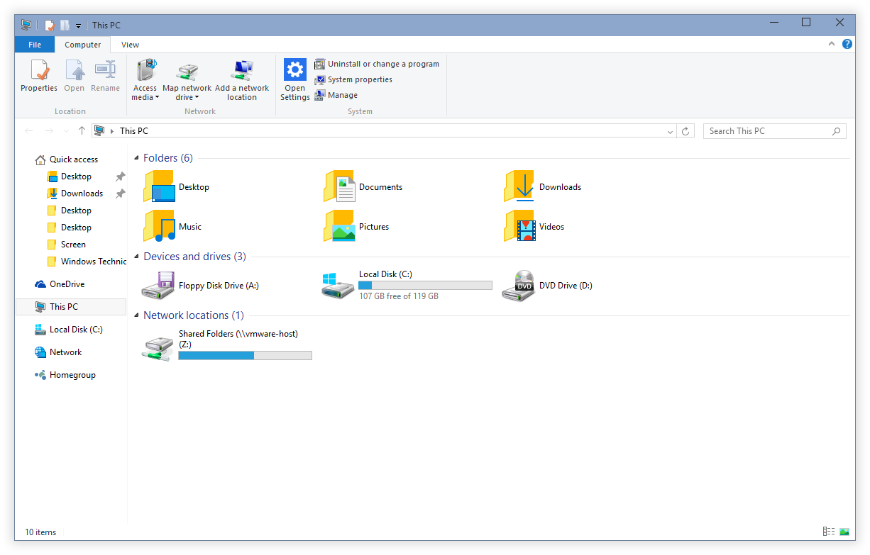 حل مشکل نشان ندادن درایوهای Explorer ویندوز 10