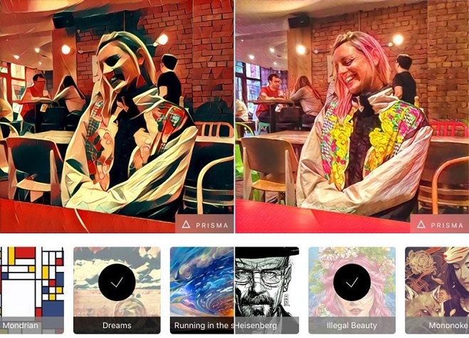 اپلیکیشن پریسما به دلیل استفاده بیش از حد کاربران غیر فعال شد