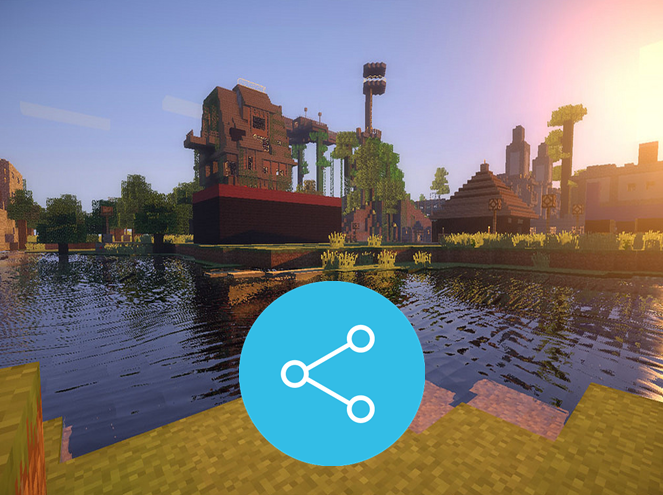 آموزش اشتراک گذاری نقشه های ماینکرافت اندروید
