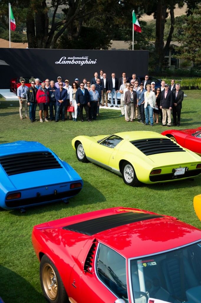 پيشگاموبيل:جشن بزرگ لامبورگيني در حضور اعضاي خانواده اش
