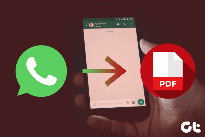 نحوه ذخیره پیام های واتس آپ به صورت pdf