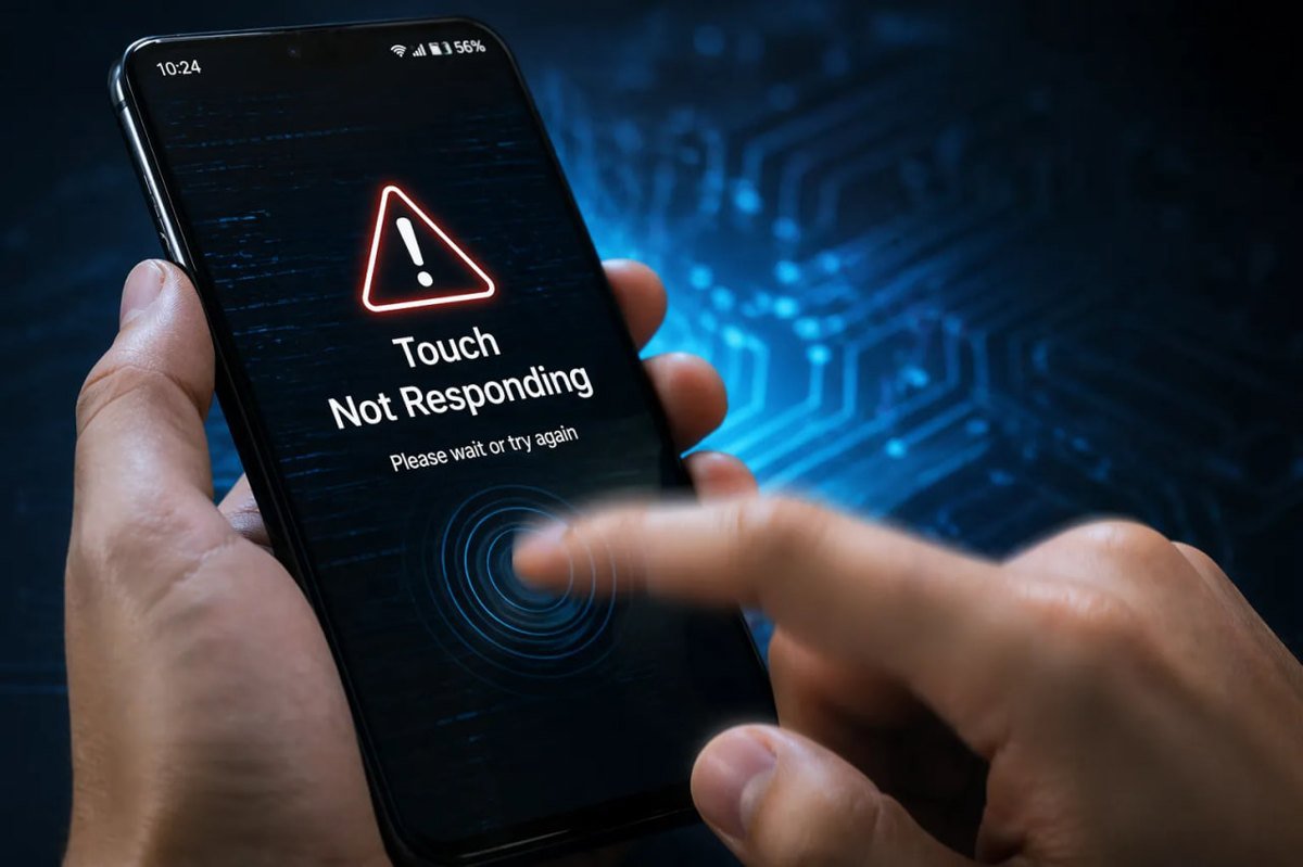 گوشی اندرویدی با پیام Touch Not Responding هنگام لمس صفحه