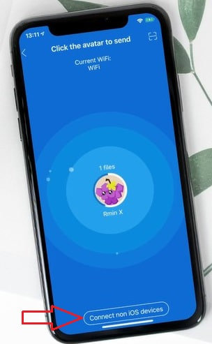 انتخاب گزینه Connect non iOS devices در شریت