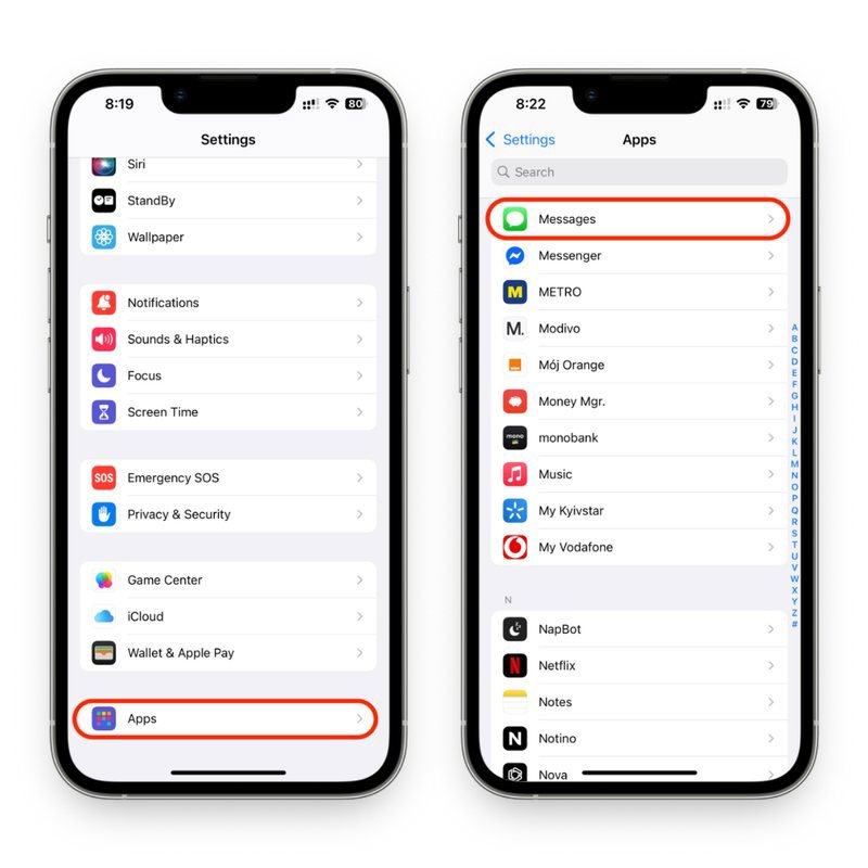 تفاوت رنگ حباب پیام: آبی برای iMessage و سبز برای پیامک معمولی تفاوت رنگ حباب پیام: آبی برای iMessage و سبز برای پیامک معمولی