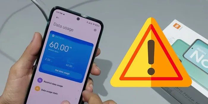 نمایش مصرف داده در صفحه Data usage گوشی شیائومی نمایش مصرف داده در صفحه Data usage گوشی شیائومی