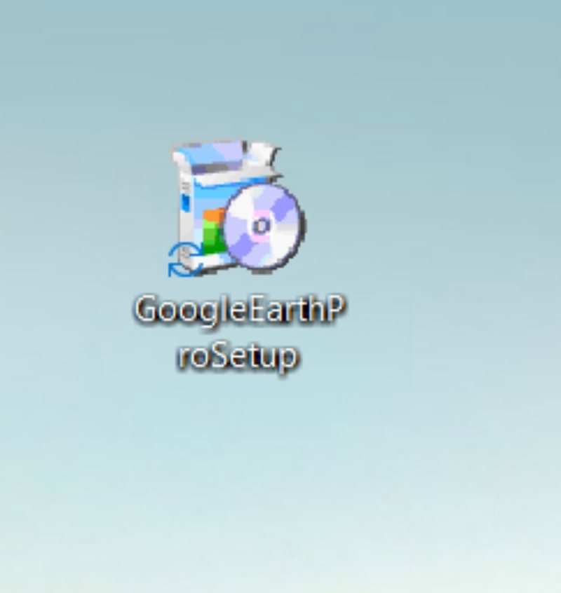 فایل نصبی دانلودشده Google Earth Pro در پوشه Downloads فایل نصبی دانلودشده Google Earth Pro در پوشه Downloads