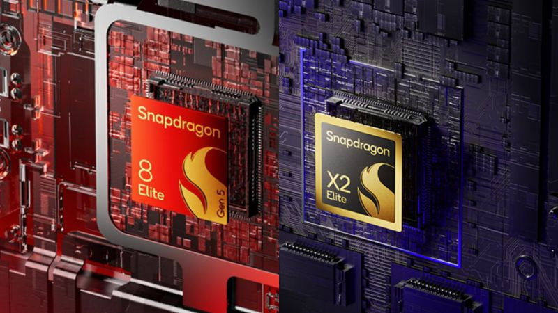 تراشههای Snapdragon 8 Elite Gen 5 و Snapdragon X2 Elite در کنار هم