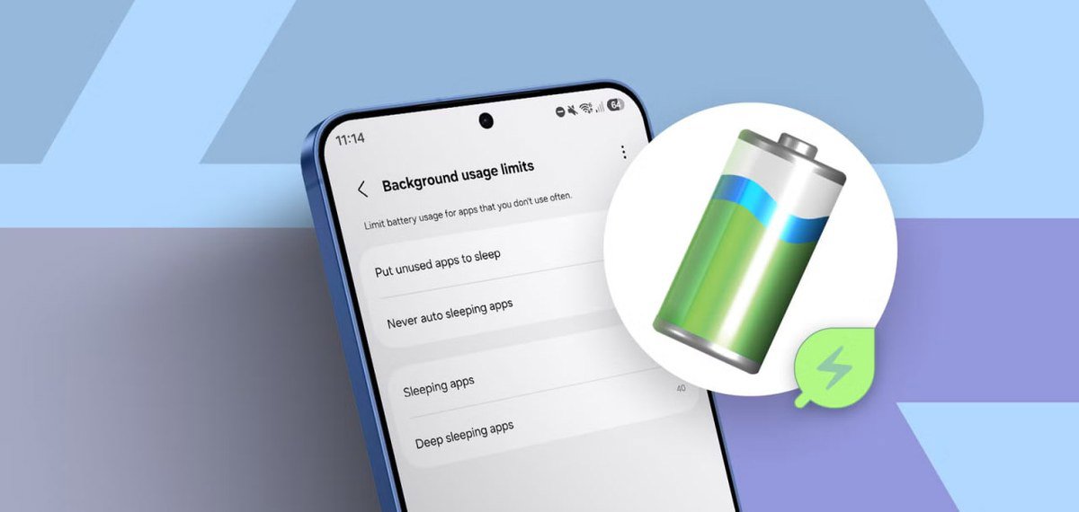بخش Background usage limits و خواباندن برنامه‌ها در سامسونگ