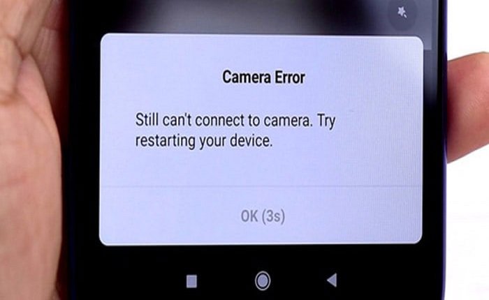 نمایش پیام خطای Still can&rsquo;t connect to camera و پیشنهاد راه&zwnj;اندازی مجدد دستگاه