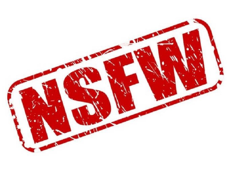 مهر قرمز رنگ با عبارت NSFW مهر قرمز رنگ با عبارت NSFW