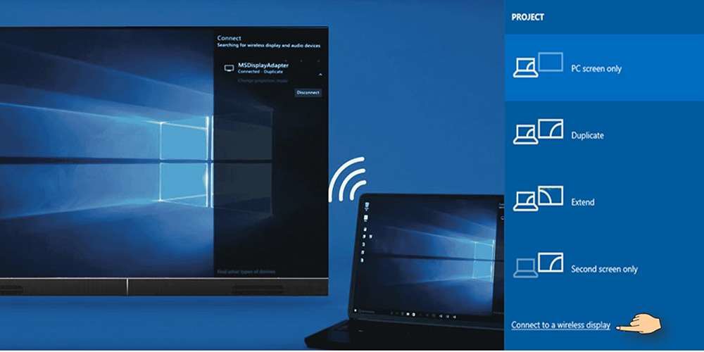 فعال کردن Screen Mirroring و Wi-Fi Direct برای اتصال بیسیم لپتاپ به تلویزیون فعال کردن Screen Mirroring و Wi-Fi Direct برای اتصال بیسیم لپتاپ به تلویزیون